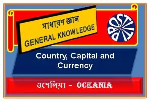 Oceania-Country, Capital and Currency of Oceania