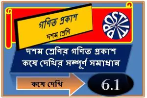 দশম শ্রেণির চক্রবৃদ্ধি সুদ কষে দেখি- 6.1 Solution of Compound Interest 